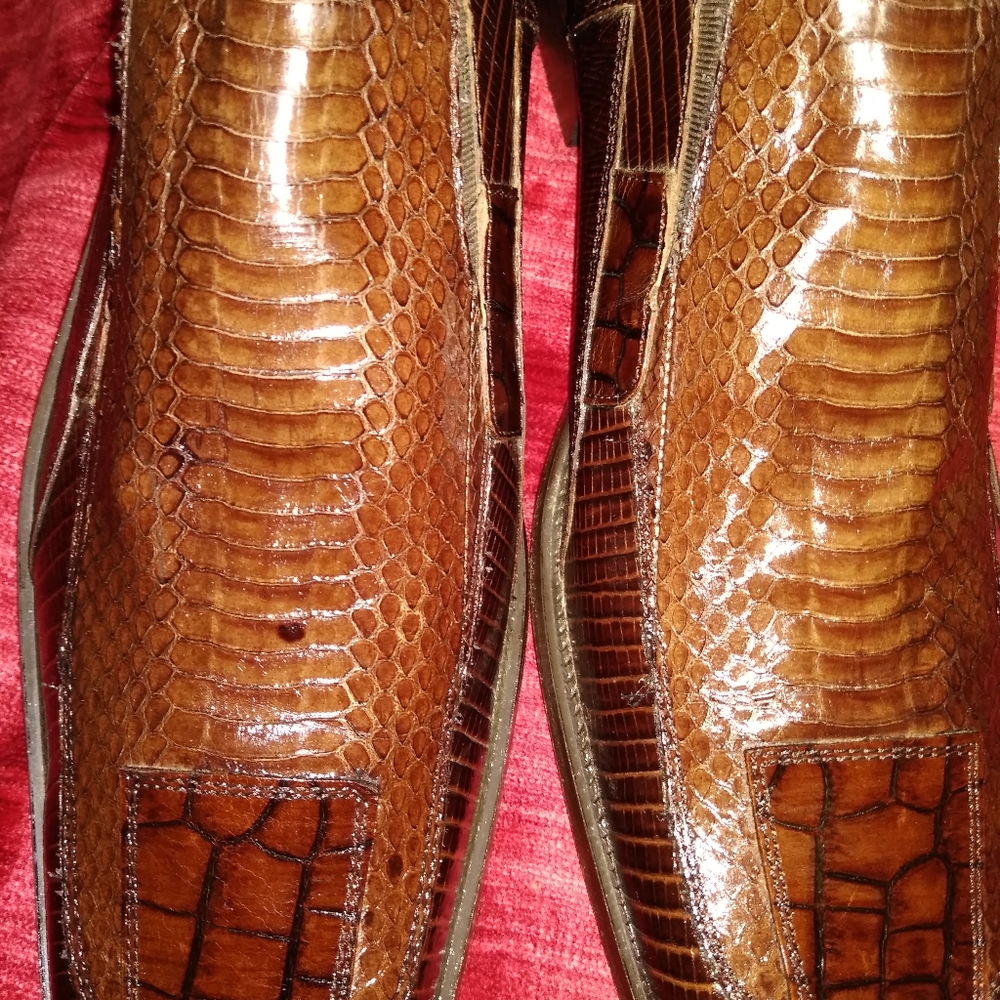 Genuine Stacy Adams snake skins
